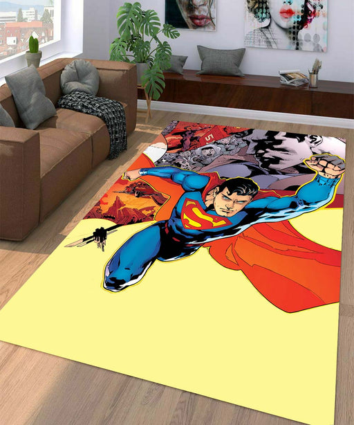 comic superman Living room carpet rugs