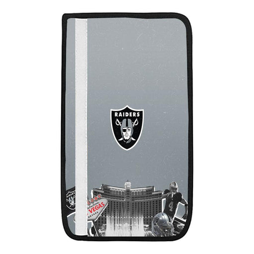 collage of oakland raiders football Car seat belt cover