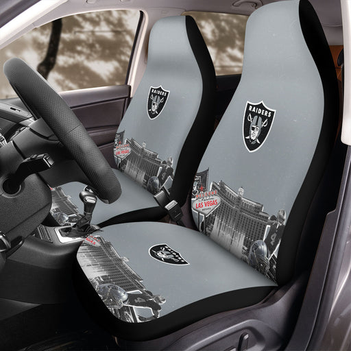 collage of oakland raiders football Car Seat Covers