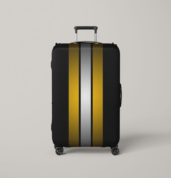 color of boston bruins Luggage Covers | Suitcase