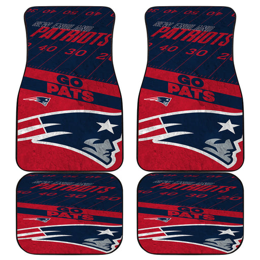 go pats Car floor mats Universal fit