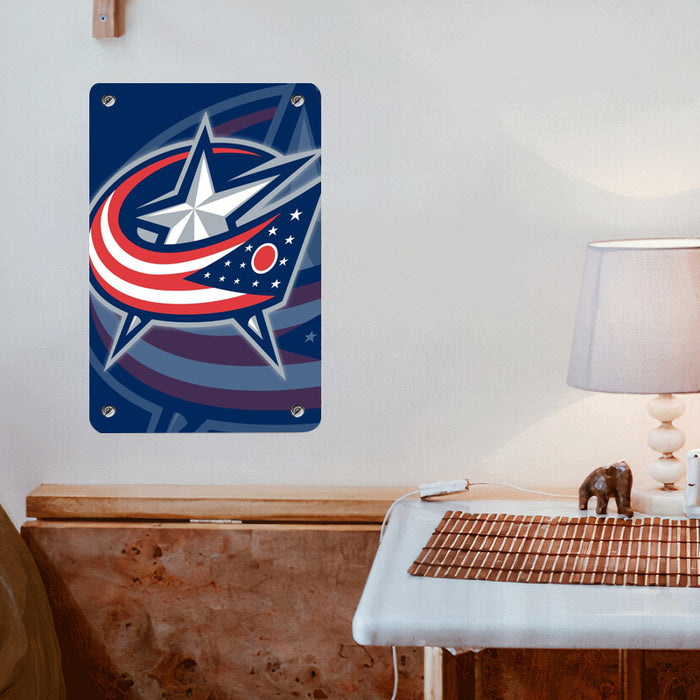 colombus blue jackets america logo Poster Metal print wall art