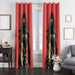 comic wonder woman look window curtains