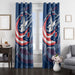 colombus blue jackets america logo window Curtain