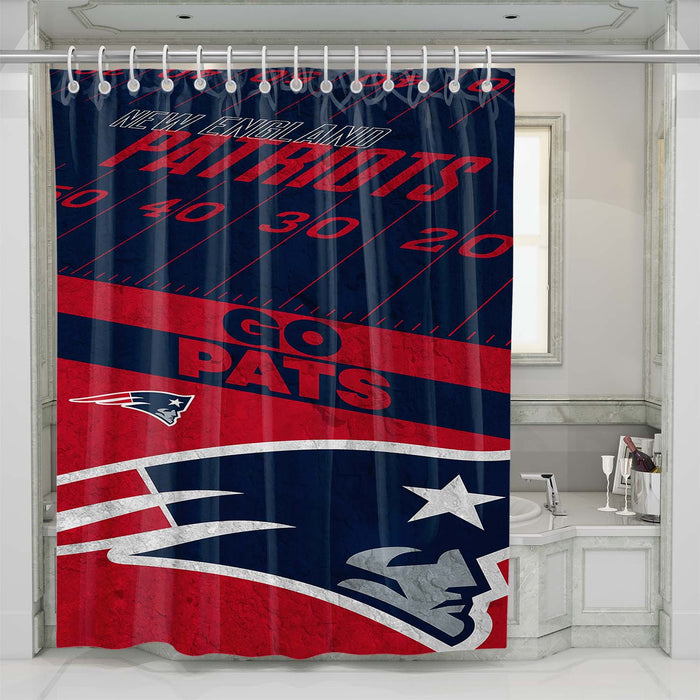 go pats shower curtains