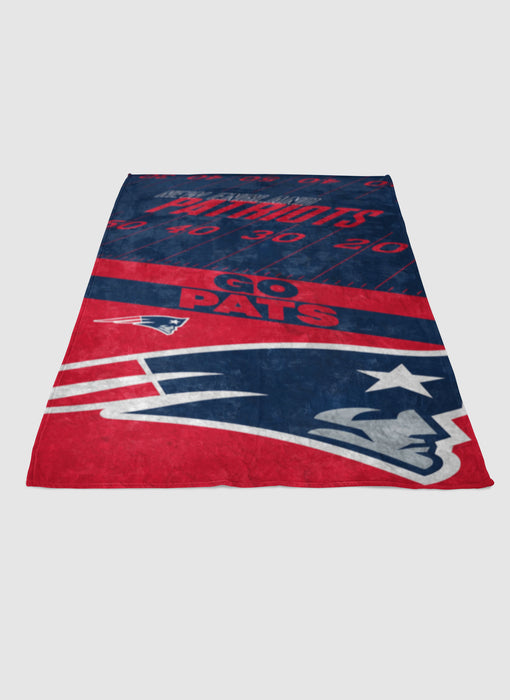 go pats soft fleece blanket