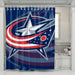 colombus blue jackets america logo shower curtains