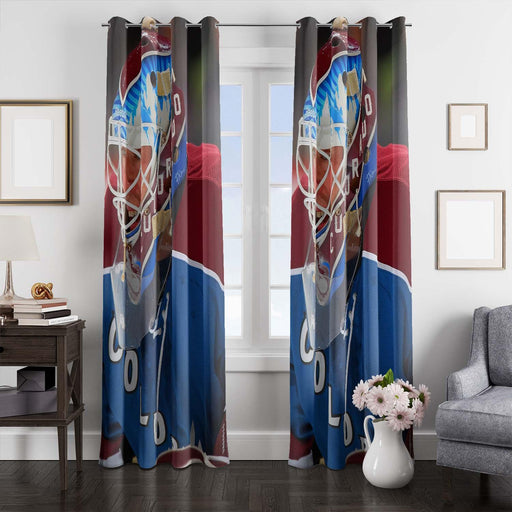 color nhl jersey player window Curtain