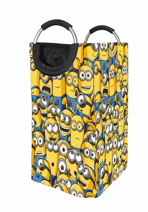 cute expressions of minions Laundry Hamper | Laundry Basket