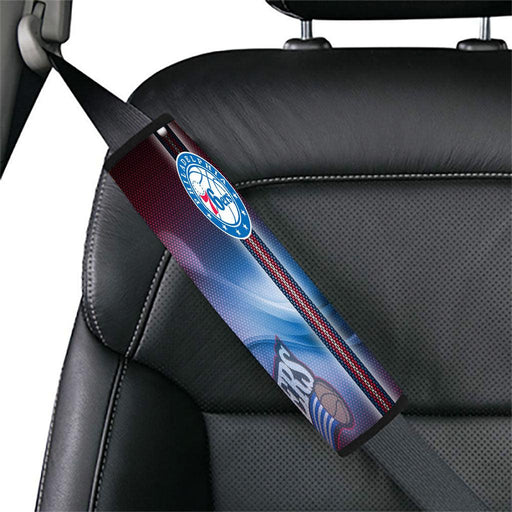 color of philadelphia 76ers Car seat belt cover - Grovycase