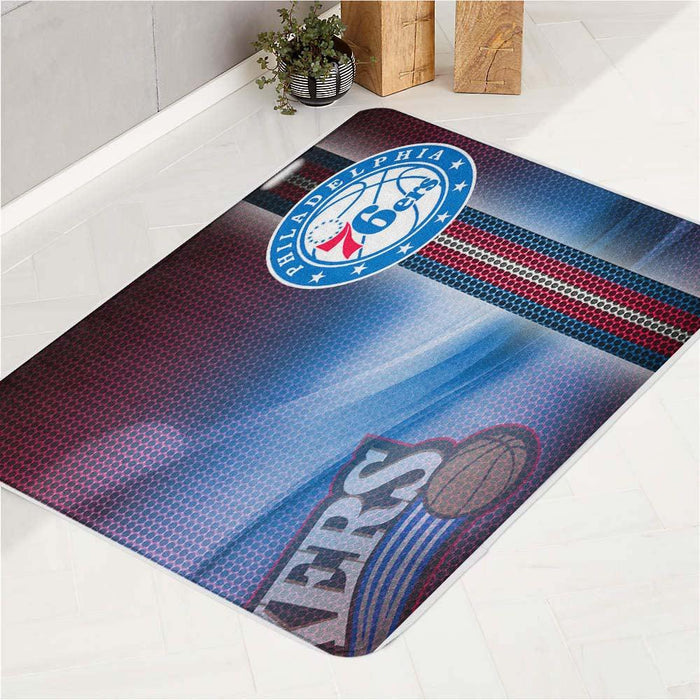 color of philadelphia 76ers bath rugs