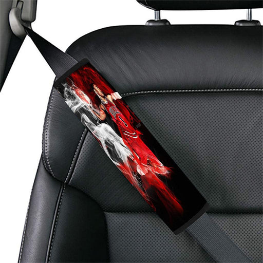 color smoke bulls nba basketball Car seat belt cover - Grovycase