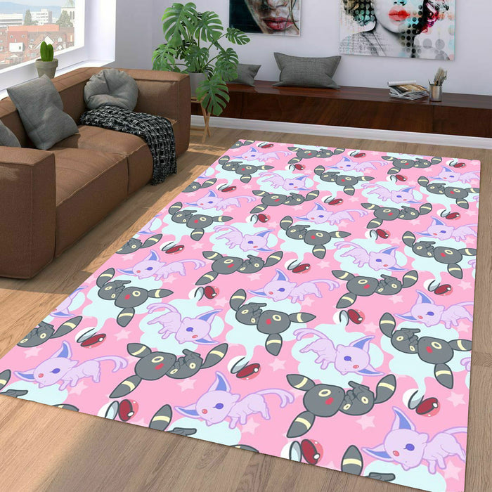 cute species of pokemon Living room carpet rugs