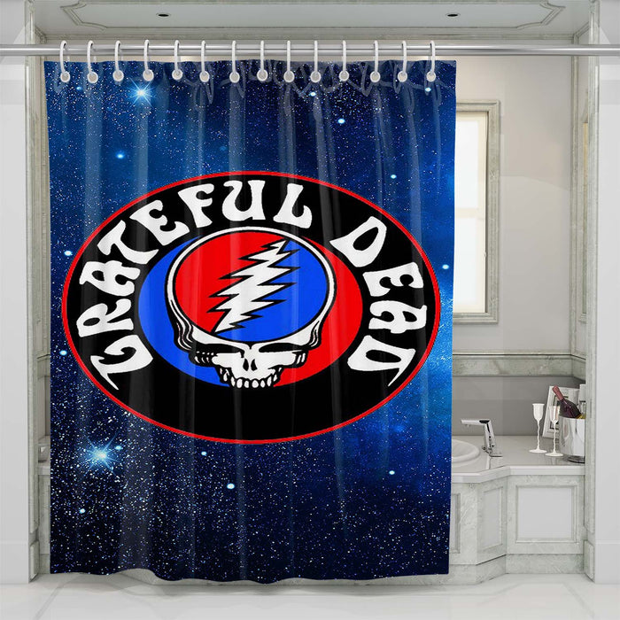 grateful dead america rock band shower curtains