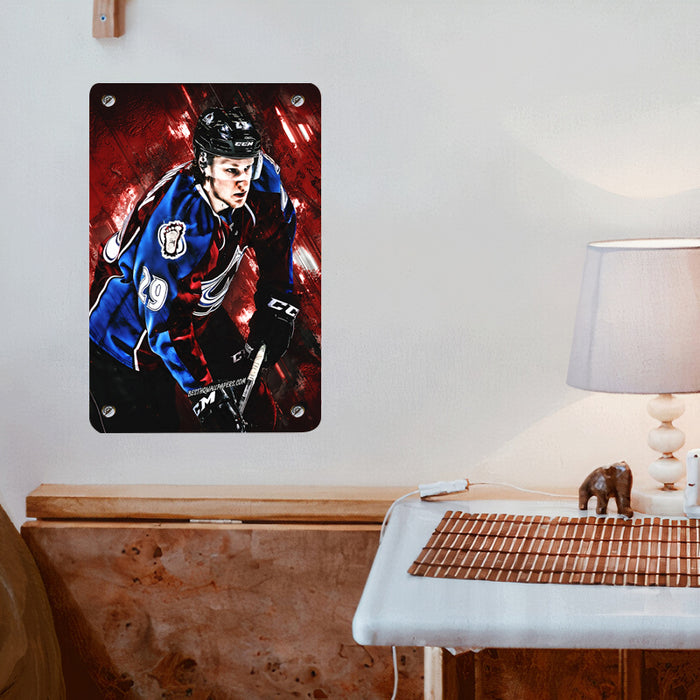 colorado avalanche mckinnon Poster Metal print wall art