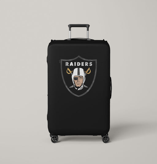 colored logo of oakland raiders Luggage Covers | Suitcase
