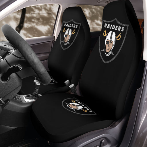 colored logo of oakland raiders Car Seat Covers