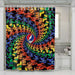 grateful dead dancing bears shower curtains