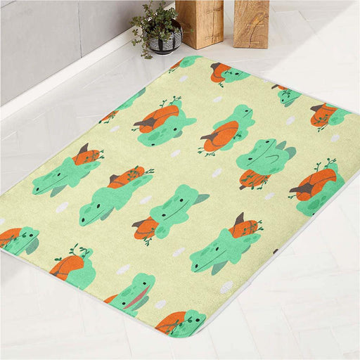 cyan species herbivora pokemon bath rugs