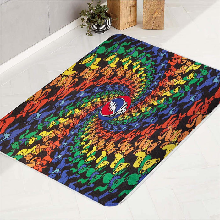 GRATEFUL DEAD DANCING BEARS bath rugs