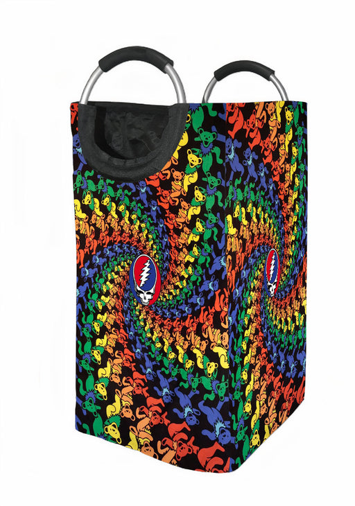 grateful dead dancing bears Laundry Hamper | Laundry Basket