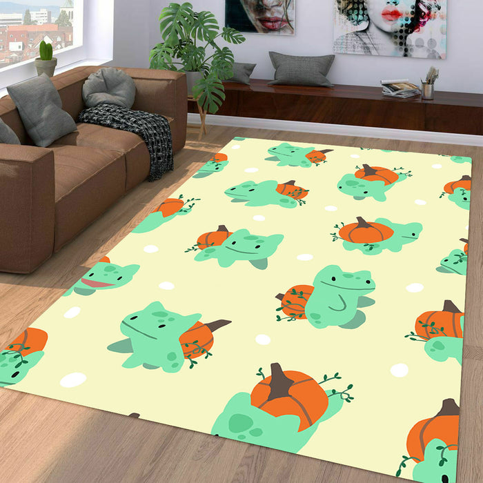 cyan species herbivora pokemon Living room carpet rugs