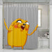 crazy face jack adventure time shower curtains