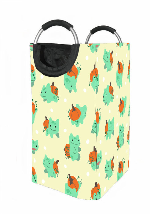 cyan species herbivora pokemon Laundry Hamper | Laundry Basket