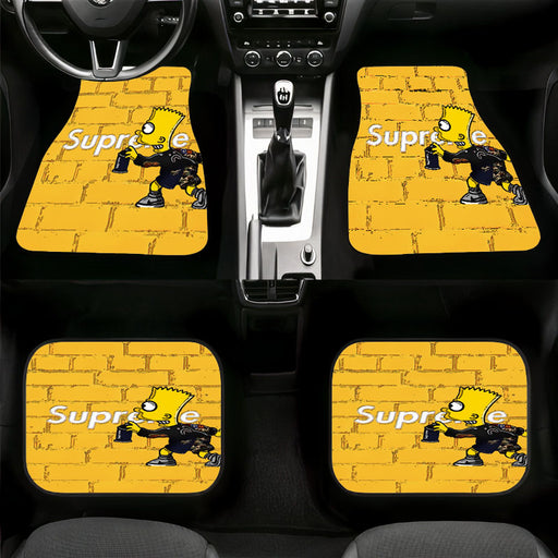 coloring supreme wall simpsons Car floor mats Universal fit