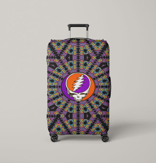 grateful dead purple logo Luggage Cover | suitcase