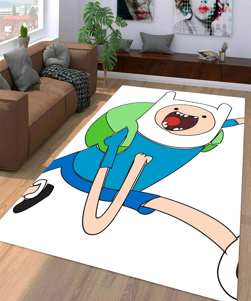 crazy finn adventure time Living room carpet rugs