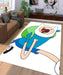 crazy finn adventure time Living room carpet rugs