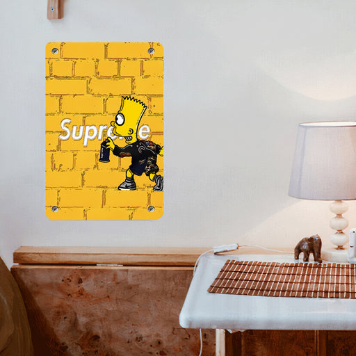 coloring supreme wall simpsons Poster Metal print wall art