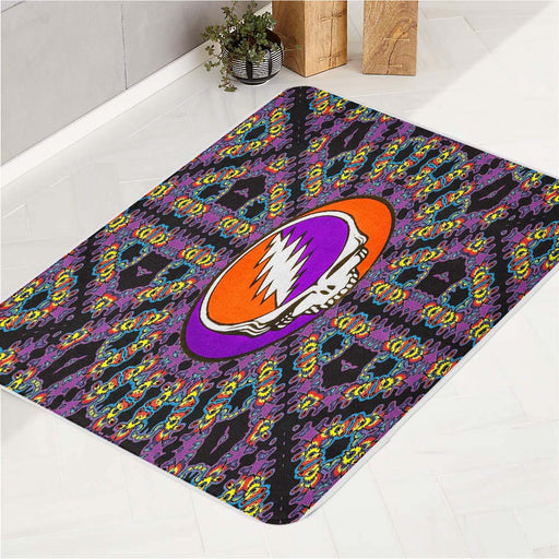 Grateful Dead Purple Logo bath rugs