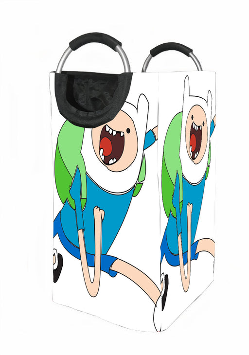 crazy finn adventure time Laundry Hamper | Laundry Basket