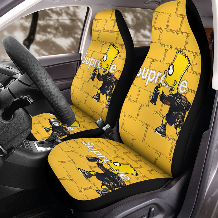 coloring supreme wall simpsons Car Seat Covers