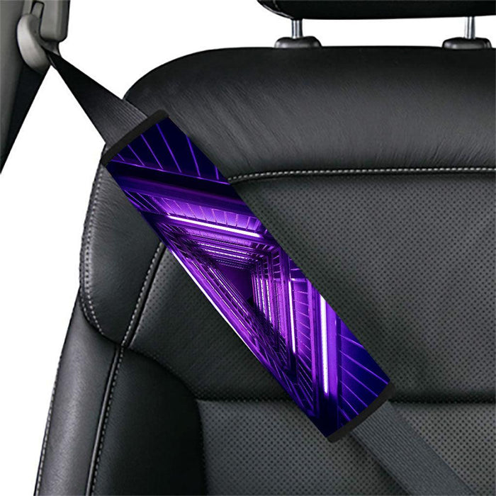 cyberpunk triangle neon space Car seat belt cover