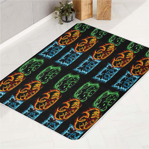 great evolution of pokemon bath rugs