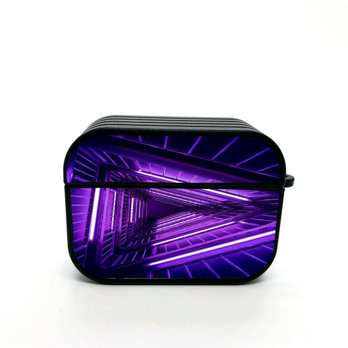 cyberpunk triangle neon space airpods case