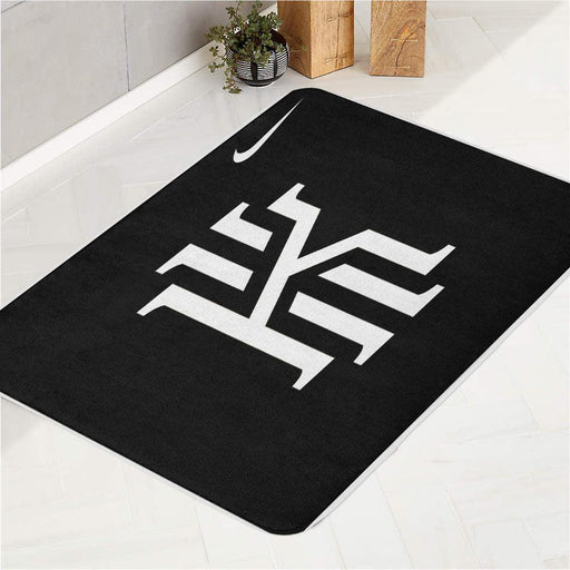 cool kyrie irving logo bath rugs