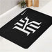 cool kyrie irving logo bath rugs