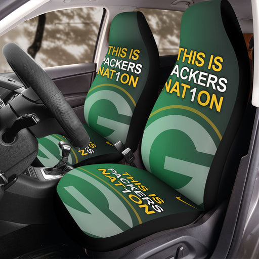 green bay packers nat1on Car Seat Covers