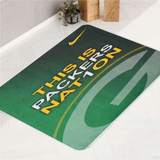 green bay packers nat1on bath rugs