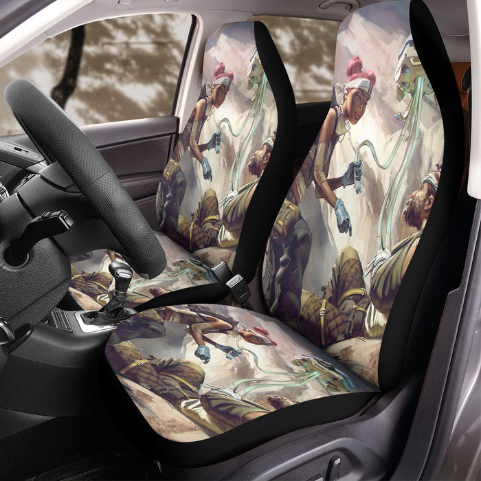 concept of apex with character Car Seat Covers