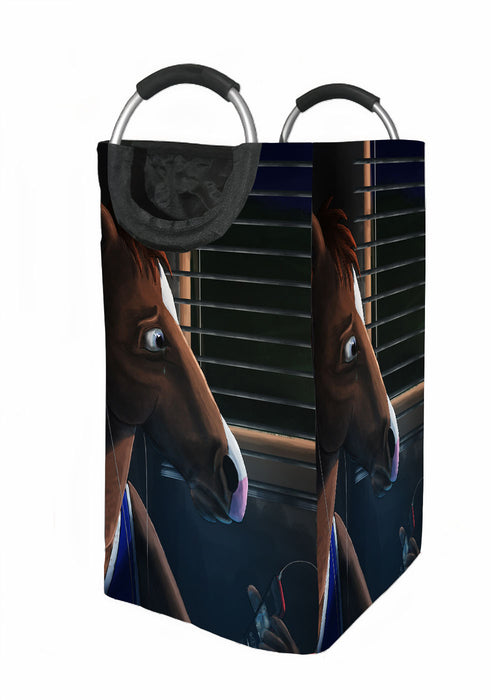 crying bojack horseman Laundry Hamper | Laundry Basket