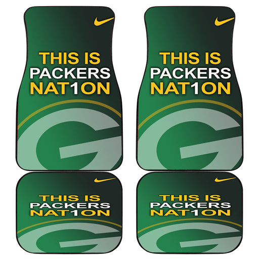 green bay packers nat1on Car floor mats Universal fit