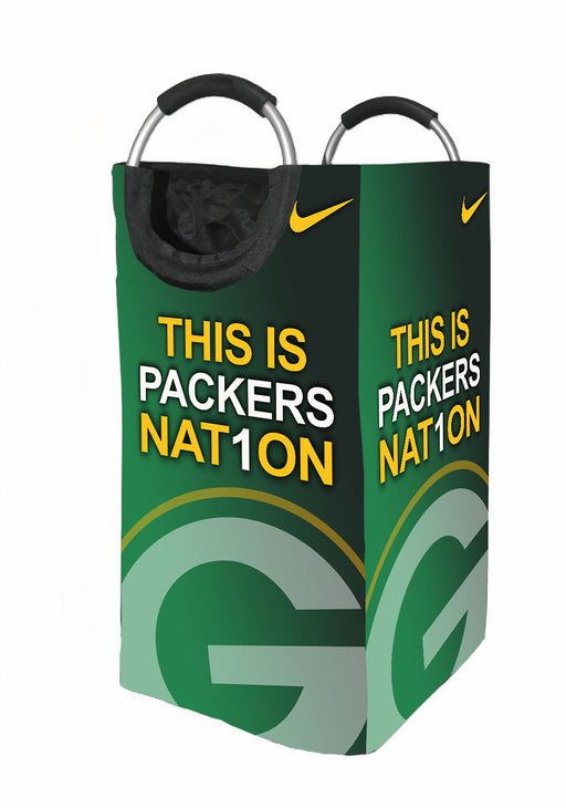 green bay packers nat1on Laundry Hamper | Laundry Basket