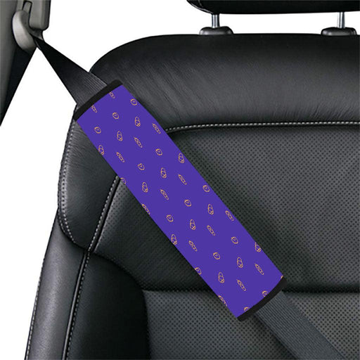 dad and kid hat stroke yellow Car seat belt cover