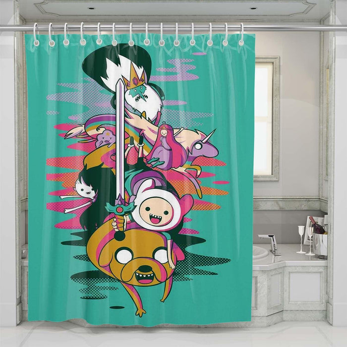 cute adventure time shower curtains