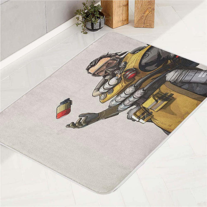 cool caustic with mask bath rugs